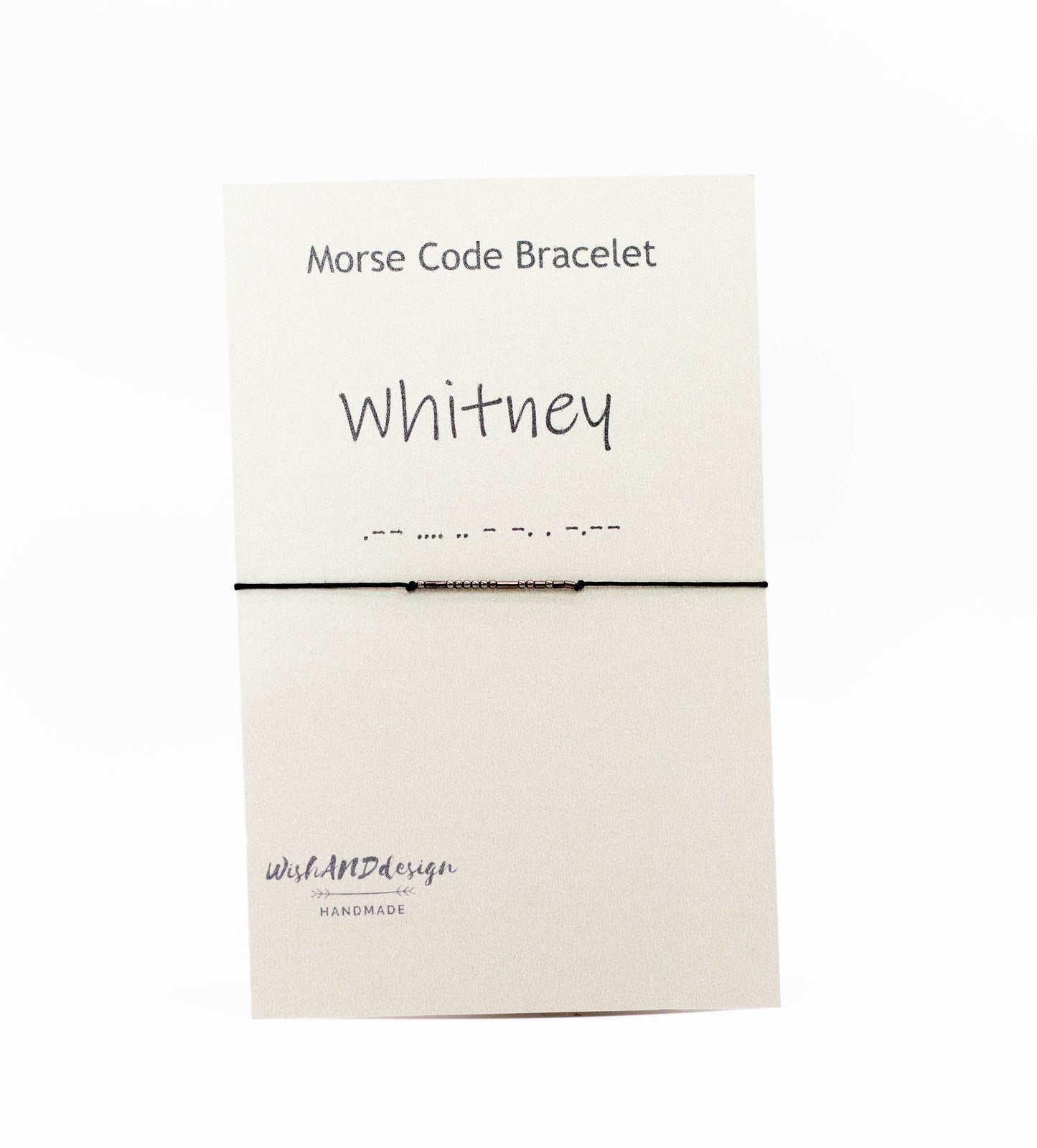 Personalized Morse Code Couple Bracelet – Custom Name