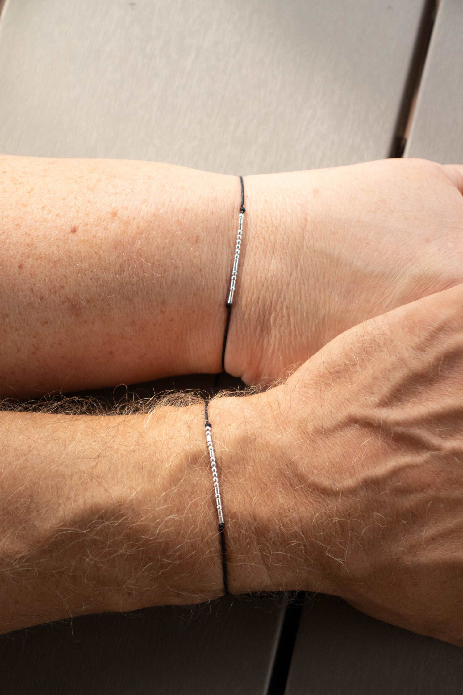 Custom morse code bracelets