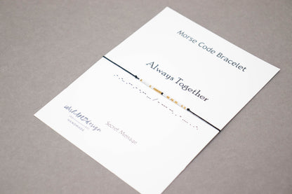 Always Together morse code bracelet