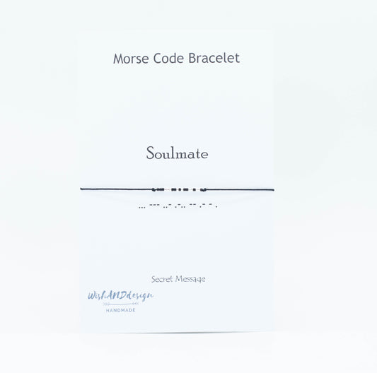 Soulmate Morse code bracelet