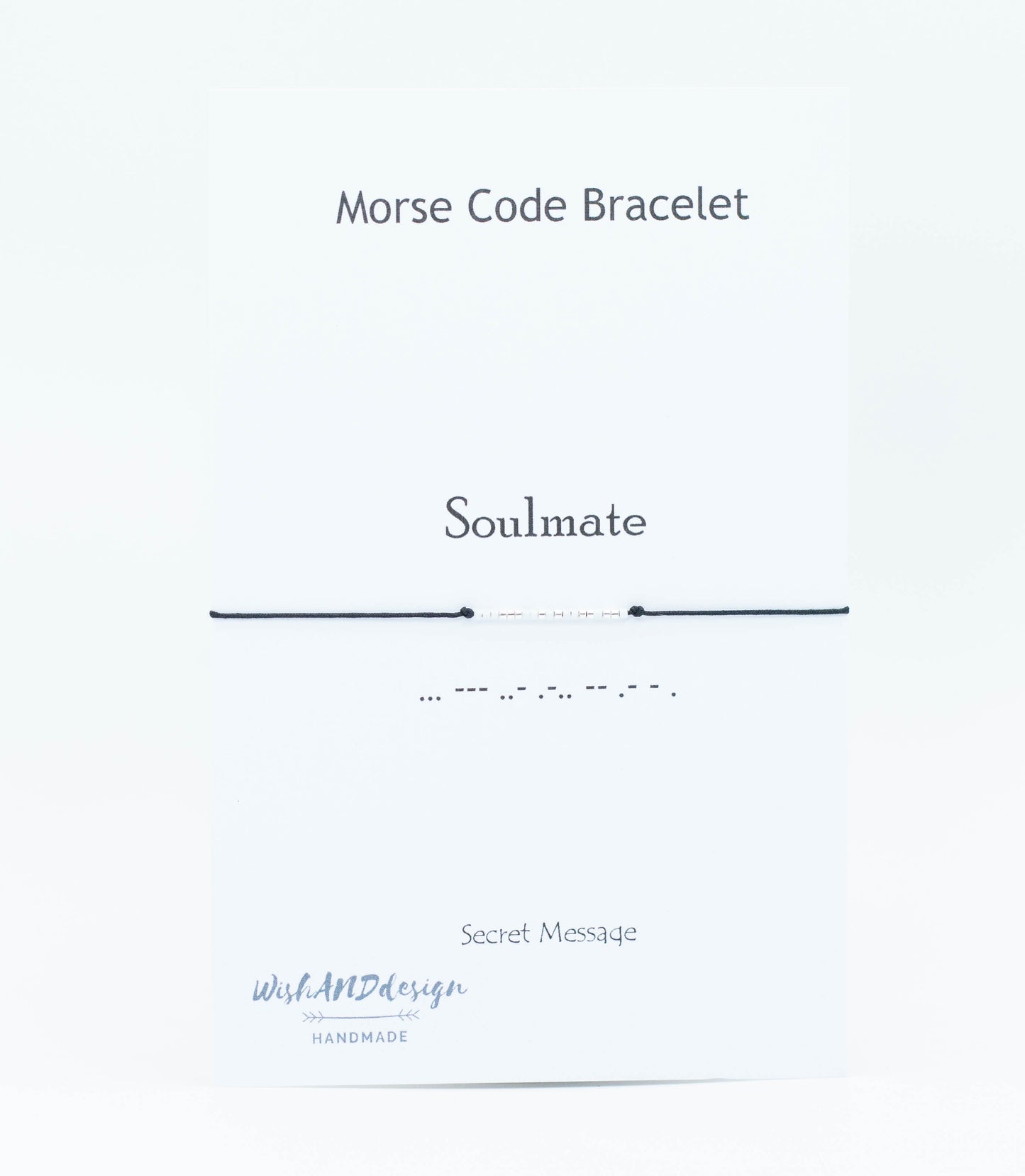 Soulmate Morse code bracelet