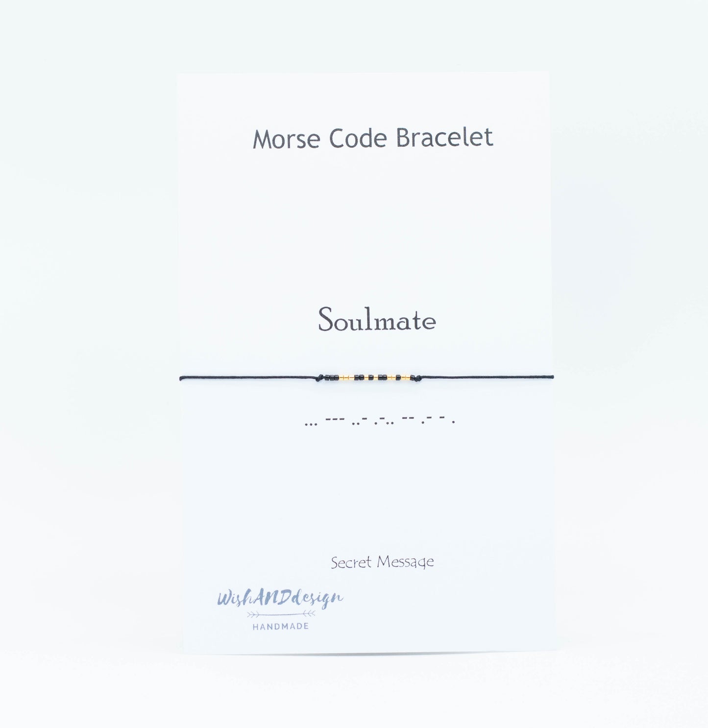 Soulmate Morse code bracelet