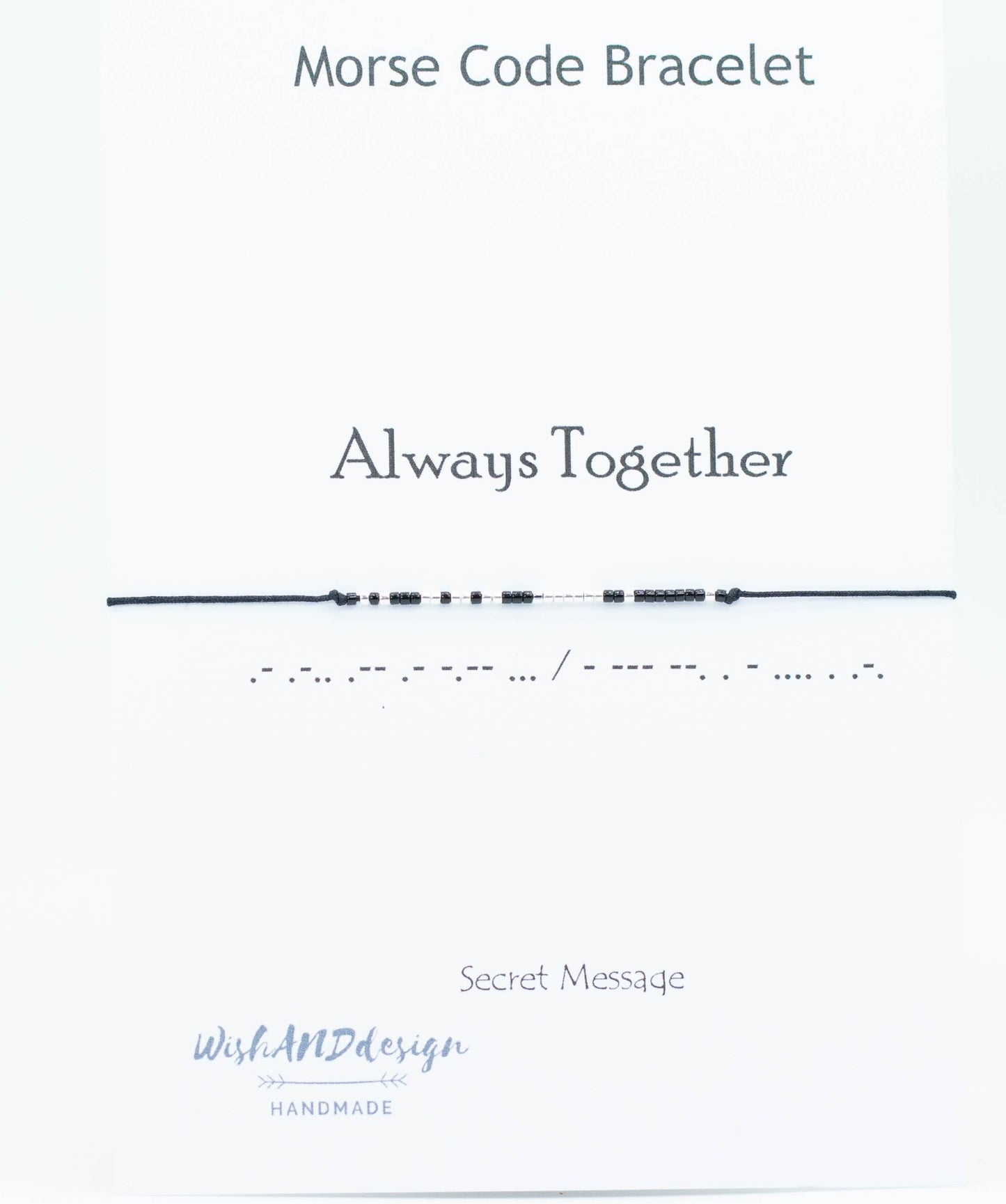 Always Together morse code bracelet