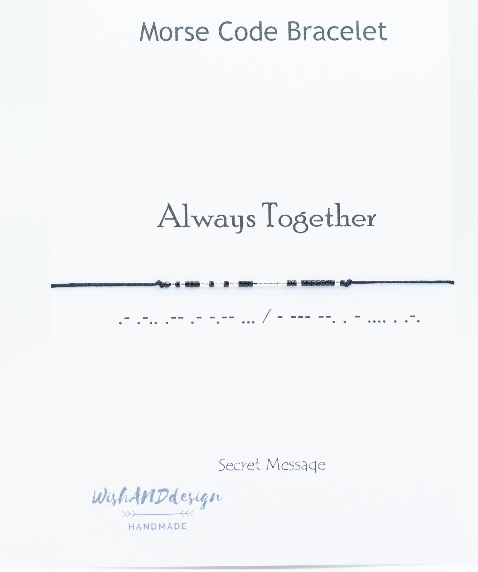 Always Together morse code bracelet