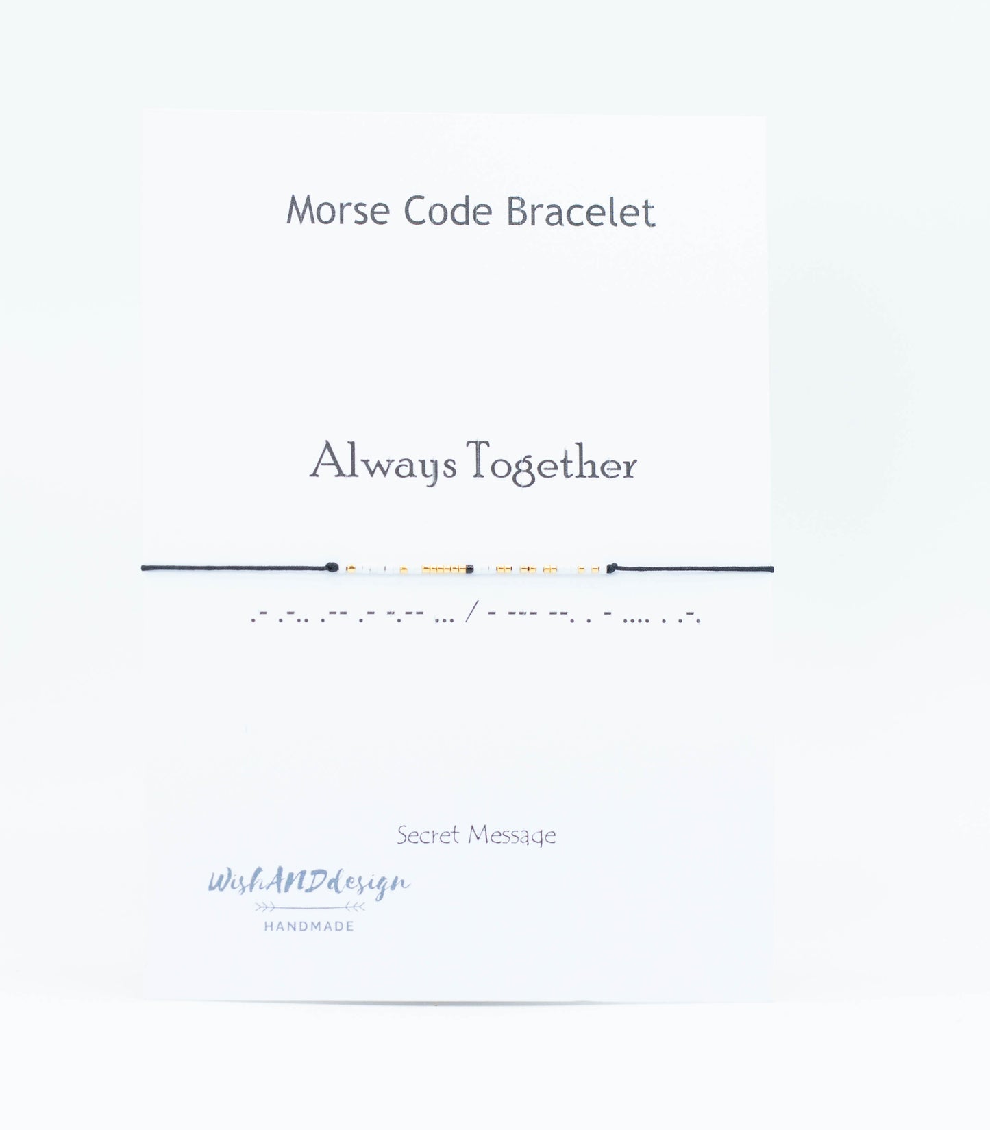 Always Together morse code bracelet