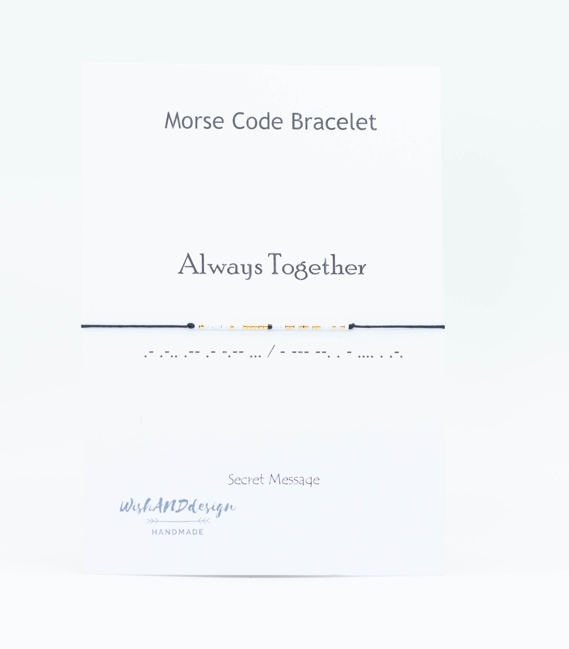 Always Together morse code bracelet