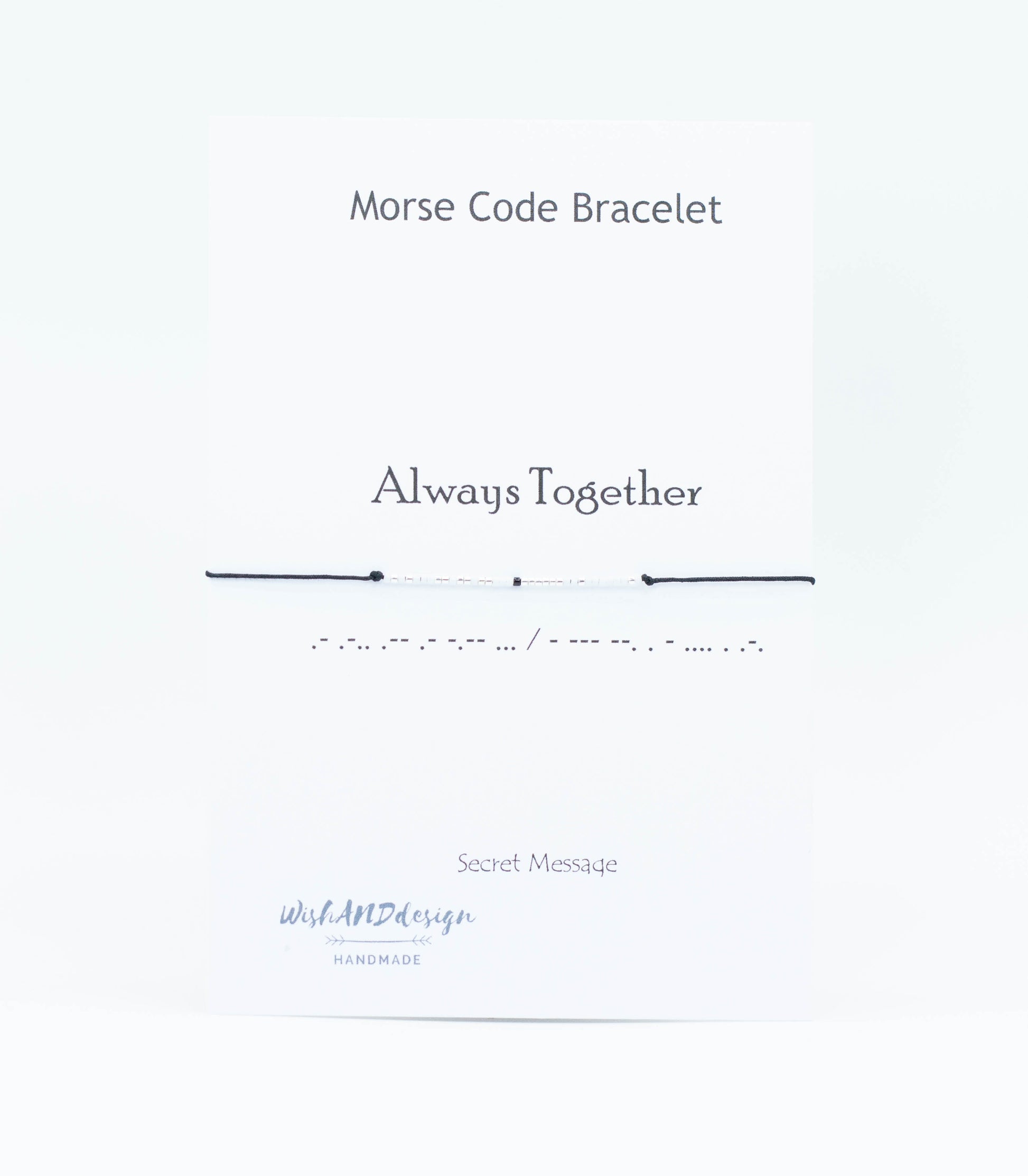 Always Together morse code bracelet