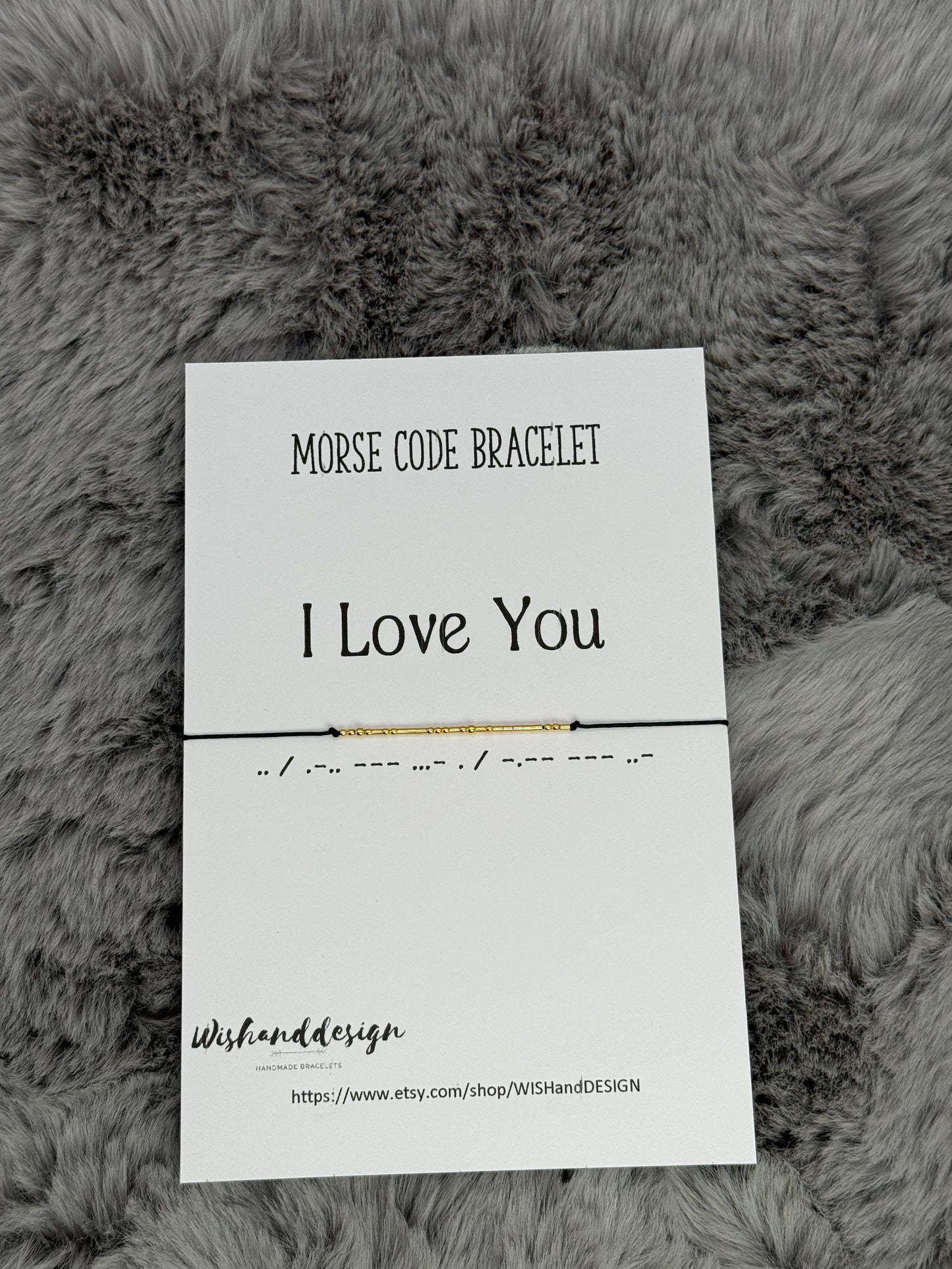 I Love You morse code bracelet - Sterling silver