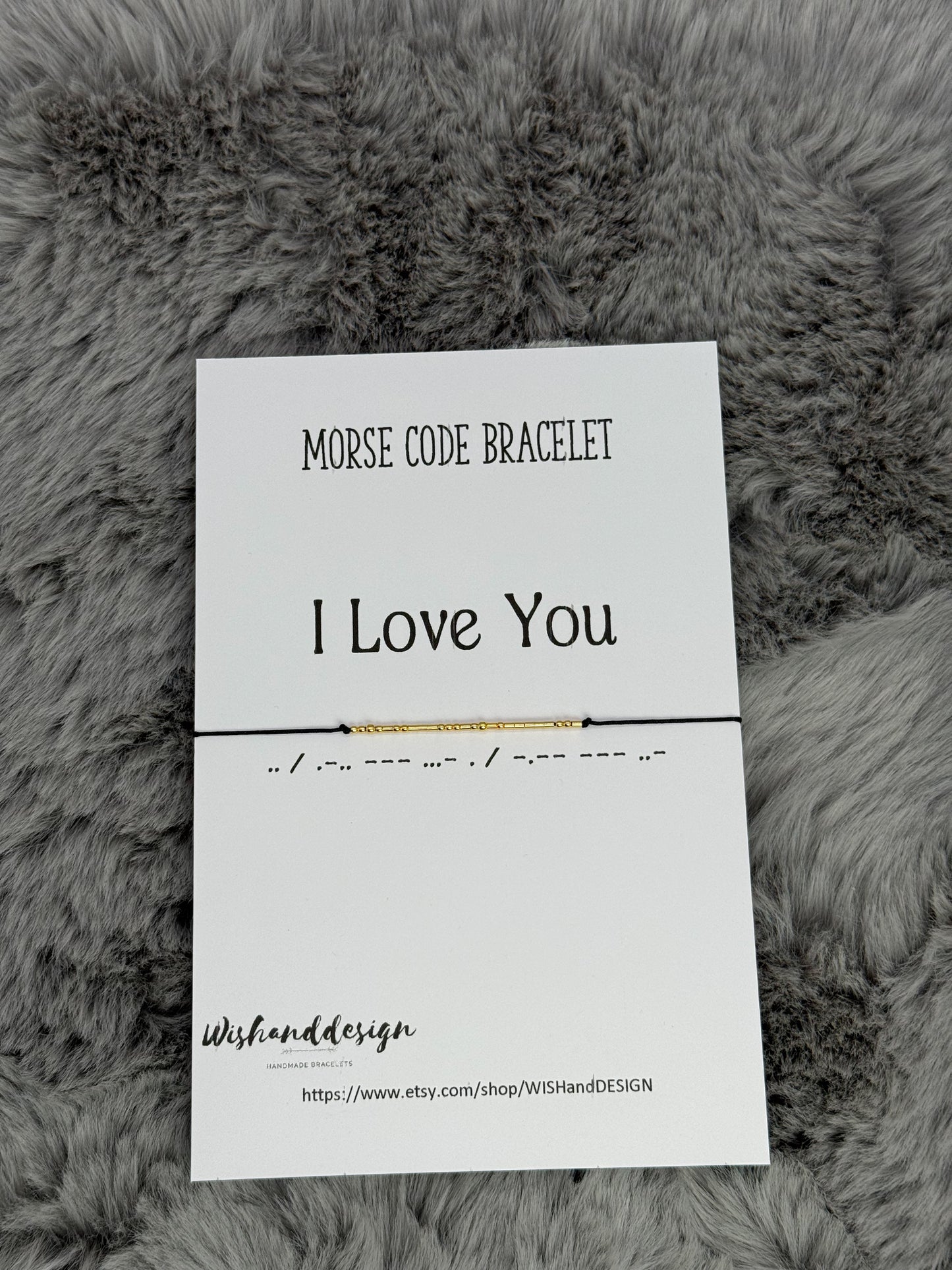 I Love You morse code bracelet - Sterling silver