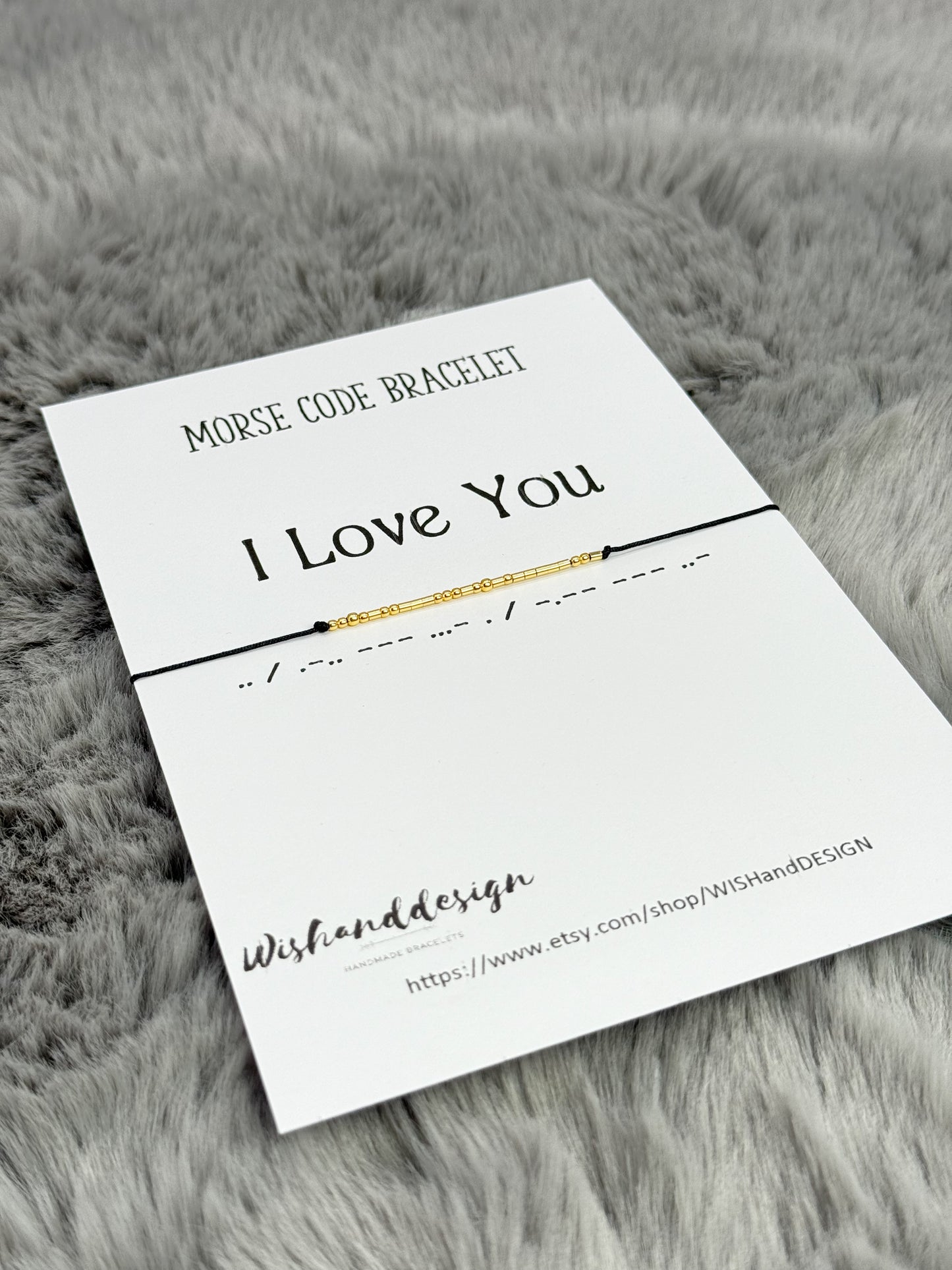 I Love You morse code bracelet - Sterling silver