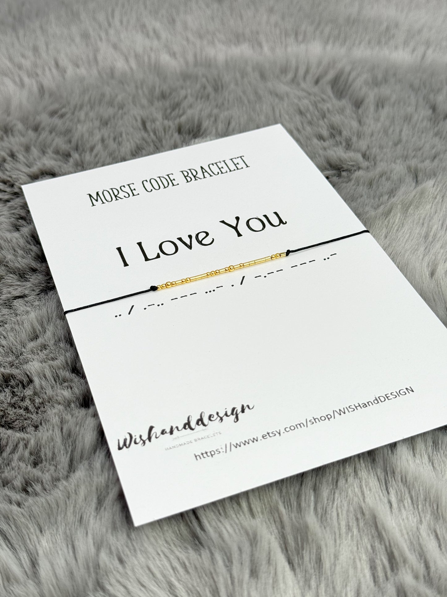 I Love You morse code bracelet - Sterling silver