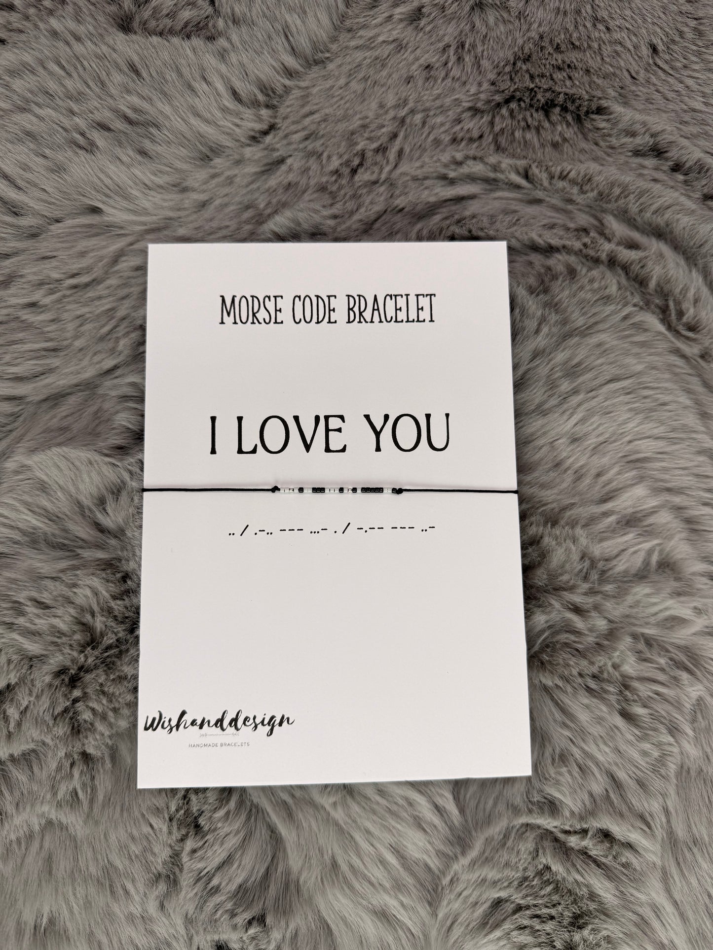 Free Black Friday Gift — “I Love You” Morse Code Bracelet