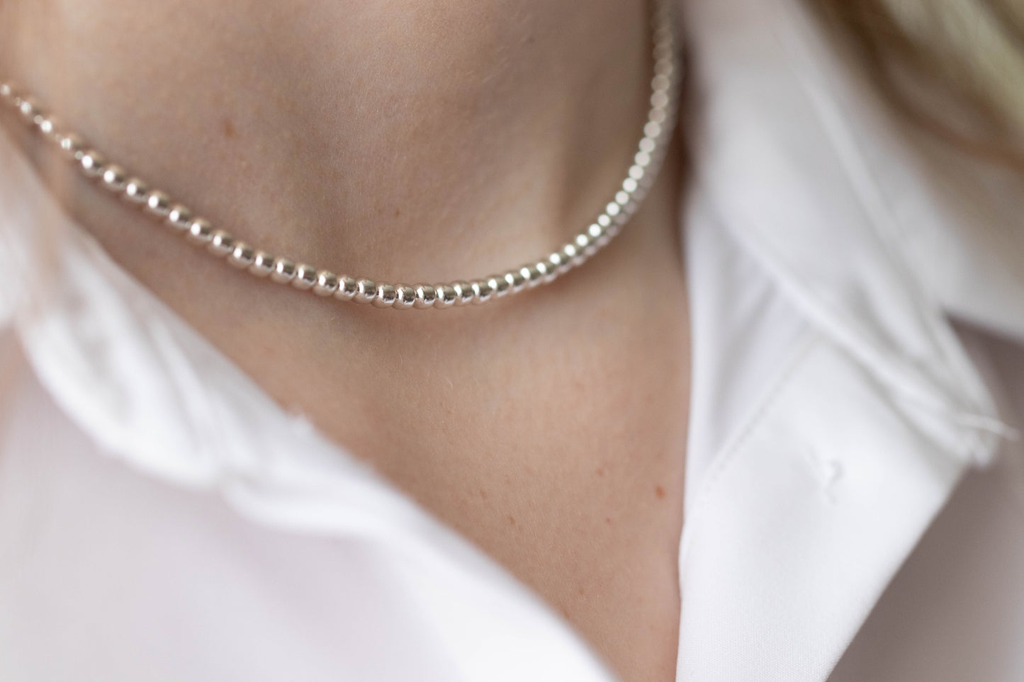 Sterling silver easy wear necklace Chocker