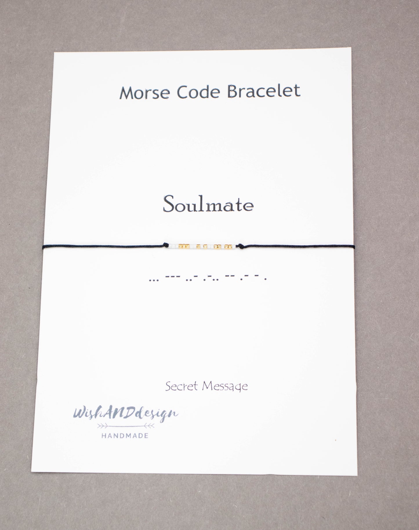 Soulmate Morse code bracelet